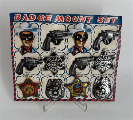 Sheriff Badge Mount Set