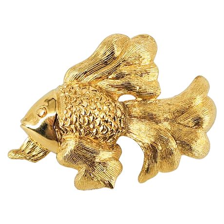 Vintage NAPIER Fancy Goldfish Brooch