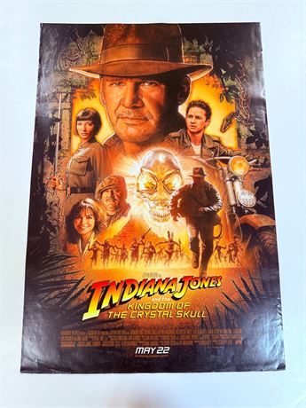 Indiana Jones Kingdom of the Crystal Skull Original DS Rolled 27x40 Movie Poster