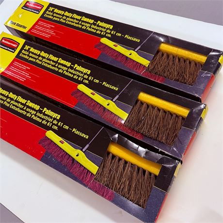 3 New 24” Broom Heads