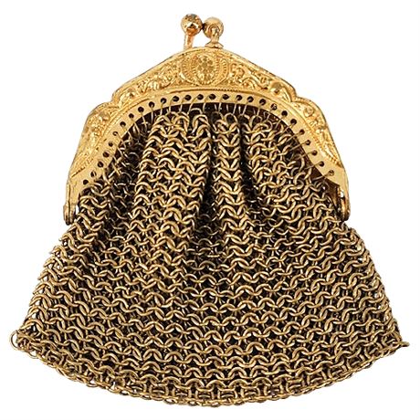 Vintage German Made Miniature Chainmail Coin Purse