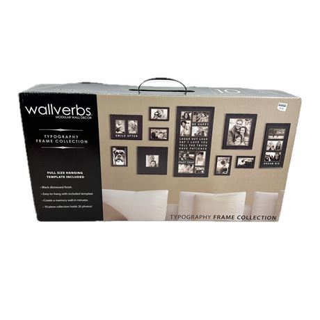 NIB Wallverbs Typography Frame Collection