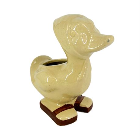 Vintage National Silver Co Ceramic Duck Planter