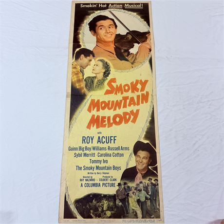 Smoky Mountain Melody Original 14x36” Movie Poster