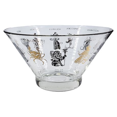 Anchor Hocking "Zodiac" Large Glass Serving Bowl