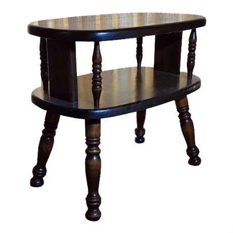 2-Tier Oval Side Table