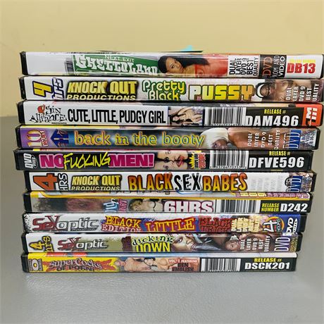 10 Sealed Adult XXX DVD’s