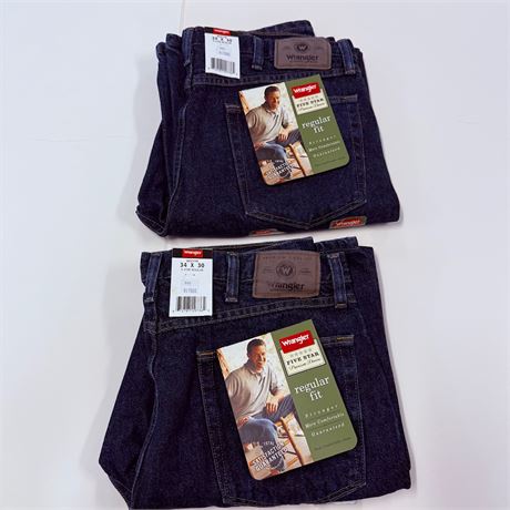 2 New Wrangler Jeans