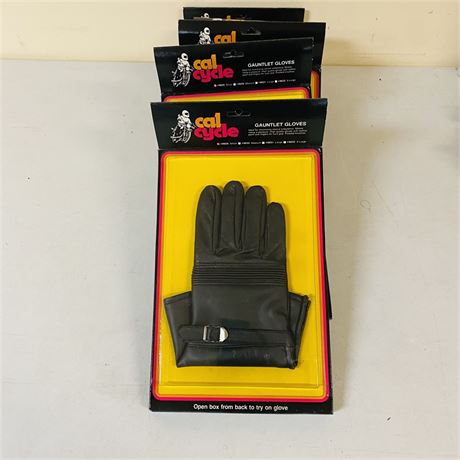 5 Pairs NOS Cal Cycle Gauntlet Gloves