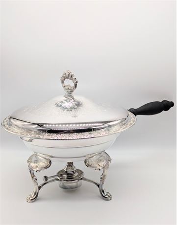 Oneida Silversmiths Silver Plated Chafing Dish/Food Warmer