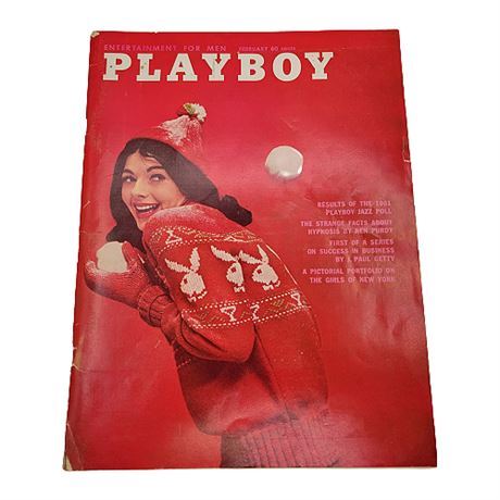 Vintage Playboy Magazine, February 1961