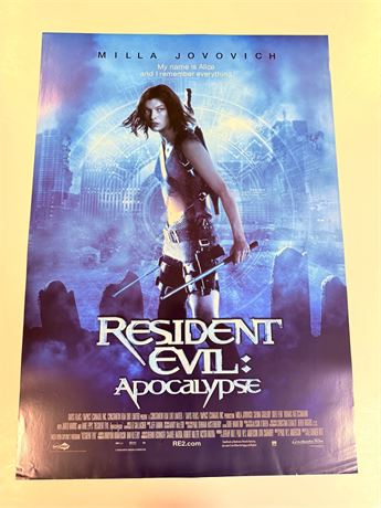 Resident Evil Apocalypse Original Rolled 27x40 Movie Poster