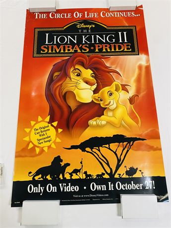 Lion King 2 Original 27x40 Movie Poster - Rolled