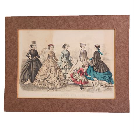 Antique Art Print "Kimmel & Forster" 1867