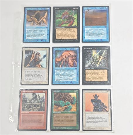 1994 Magic The Gathering cards, Lot of 9