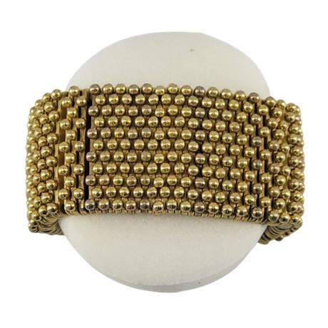 NWOT Anthro gold-tone stretch bracelet