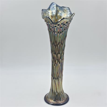 Vtg Carnival Glass Vase