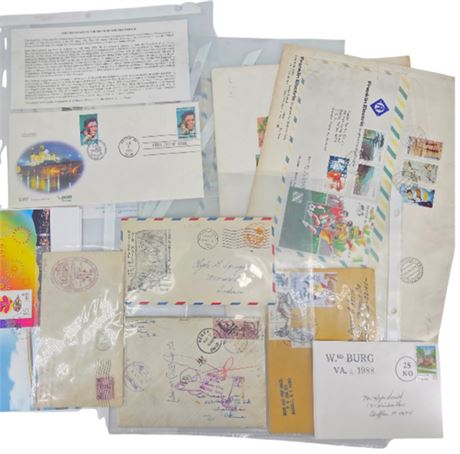 Lot of Envelopes with Cancelled Stamps