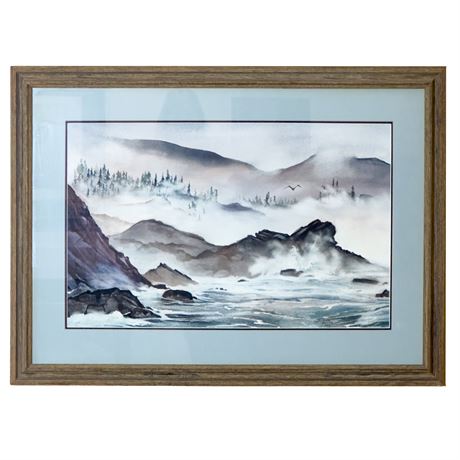 Original Framed & Signed Watercolor Painting by Dianne Boldman