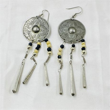 11.5g Midcentury Sterling Chandelier Earrings