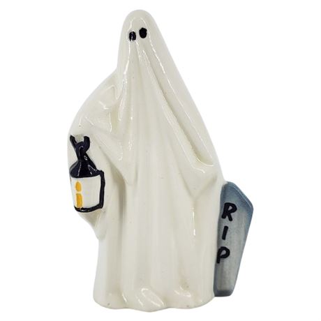 Vintage Ceramic Halloween Mini Ghost Figurine