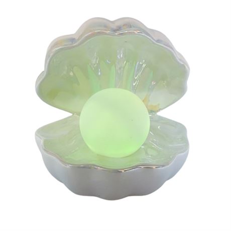 Ceramic Iridescent Battery-Operated Color-Changing Pearl Night Light