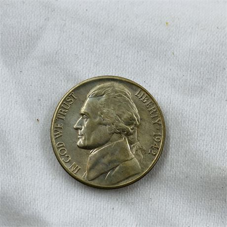 BU 1942-S Jefferson Nickel