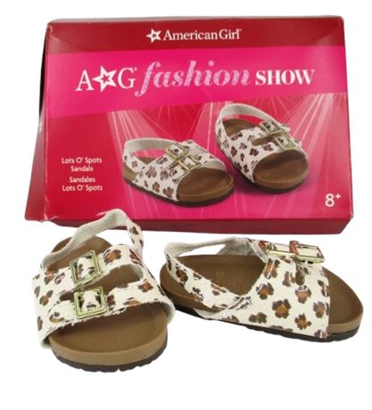 AMERICAN GIRL "LOTS O' SPOTS" SANDALS SHOES for 18" Doll