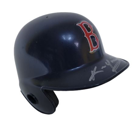Signed Kevin Youkilis Plastic Red Sox Helmet w/ COA