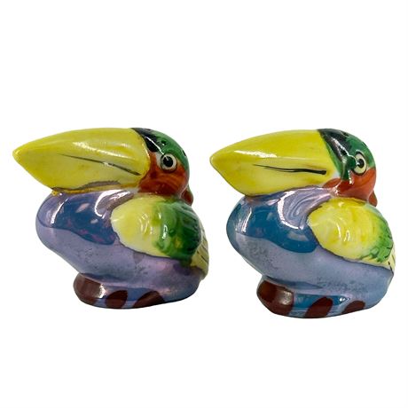 Vintage Ceramic Toucan Salt & Pepper Shakers