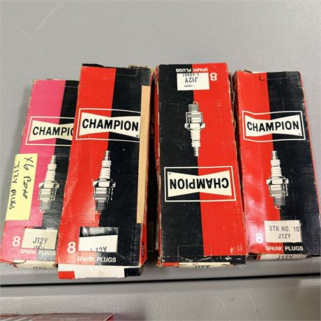 6 Boxes NOS Champion Spark Plugs