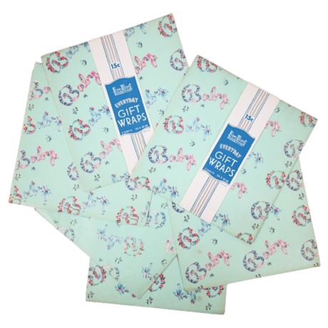 Vintage BenMont Mastercraft "Baby" Wrapping Paper