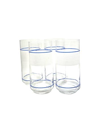 MCM Anchor Hocking Annapolis Drinking Glasses - set of 4