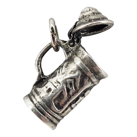 Vintage Silver Tone German Stein Charm/Pendant