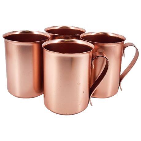 Vintage Color Craft Copper Colored Aluminum Mugs