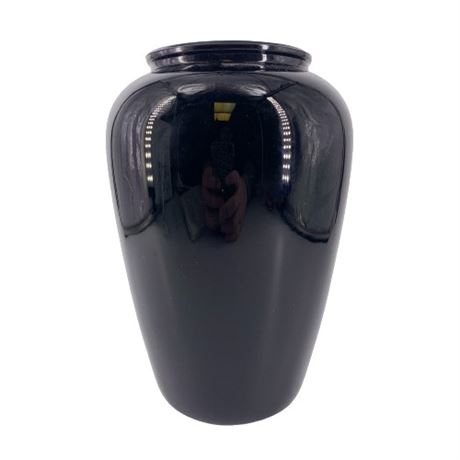 Black Amethyst Decorative Barrel Vase