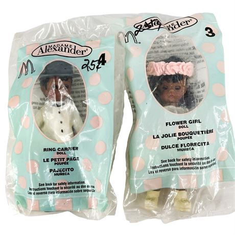 Pair of Madam Alexander Sleepy-Eye Dolls for McDonalds *New in Package
