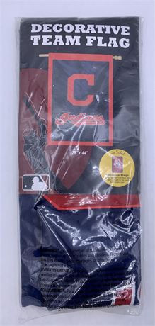 NEW Large 44” x 28” Embroidered Cleveland Indians Baseball Flag