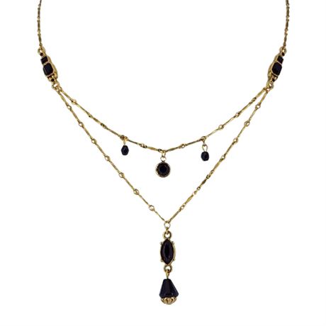 Signed Vintage 1928 JEWELRY CO. Festoon Necklace