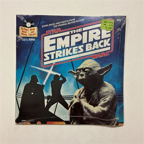 Empire Strikes Back Sealed Picture Disc 45 Vinyl Record