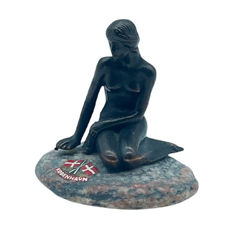Bronze Mermaid on Stone