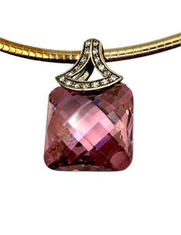 Sterling with Glass Pendant