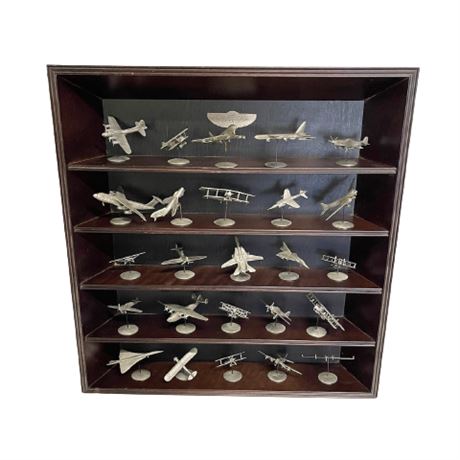 Franklin Mint "Worlds Greatest Aircraft" Set with Shelf