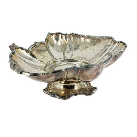 Meridian Silver Co Silver Plate Fruit Bowl