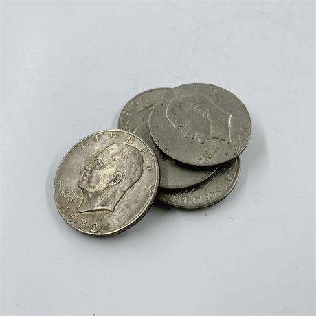 5 Eisenhower Dollars