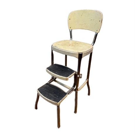 Stylare Retro Kitchen Chair + Step Stool