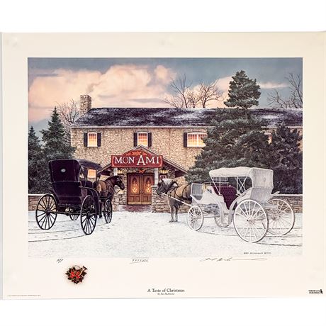Lithograph Print of "A Taste of Christmas" by Artist Ben Richmond