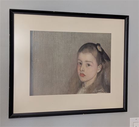 Vintage Whistler framed print "Cicely Alexander: Harmony in Grey and Green"