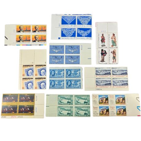 Lot of Plate Block & Block Stamps