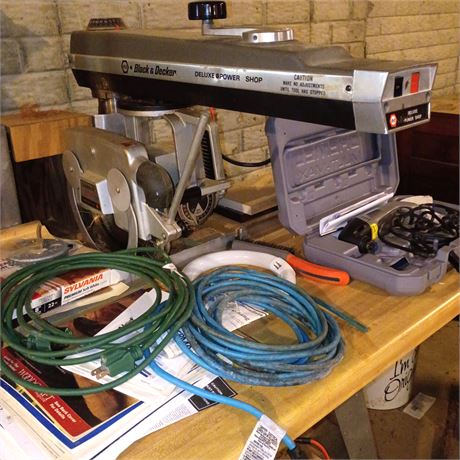 Black & Decker Deluxe Power Shop Radial Arm Saw, Dremel Multi-Max & Shop Tools